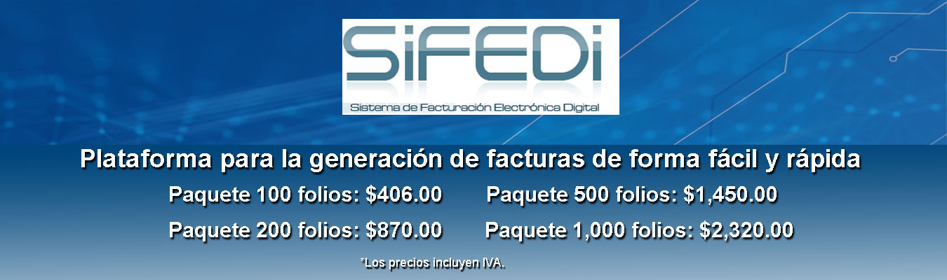 SIFEDI Servicio de Facturación electónica